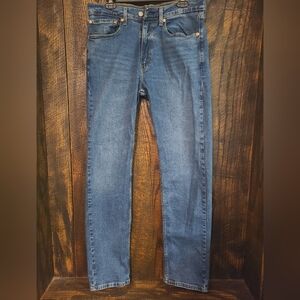 Levi's 505 Jeans Men's 34x34 Blue Regular Fit Straight Leg Medium Wash Denim